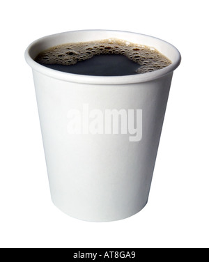 Caffè in take away cup. Foto Stock