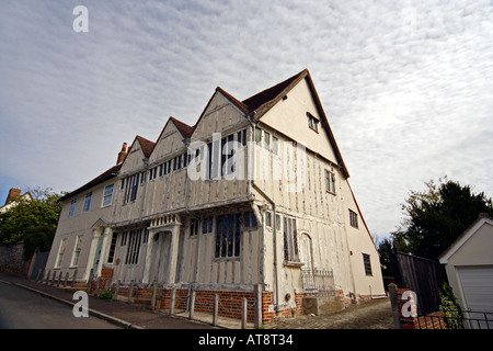 Scellino vecchio Grange legname medievale incorniciata house a Lavenham Suffolk REGNO UNITO Foto Stock