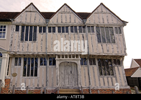 Scellino vecchio Grange legname medievale incorniciata house a Lavenham Suffolk REGNO UNITO Foto Stock