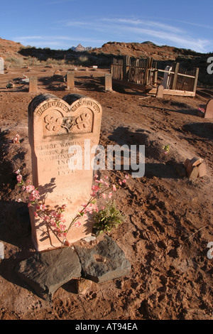 Grave Grafton cimitero di Ghost Town Rockville Washington County UT Foto Stock