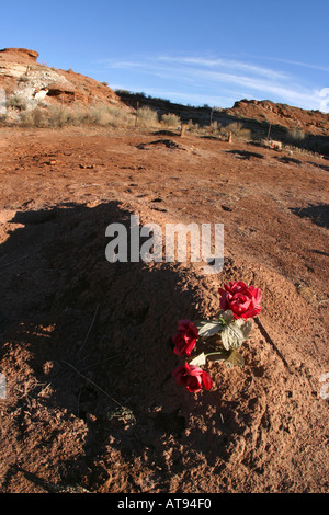 Fossa Comune Grafton cimitero di Ghost Town Rockville Washington County Utah Foto Stock