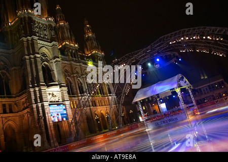 Wiener Eistraum, pattinaggio in Vienna Foto Stock