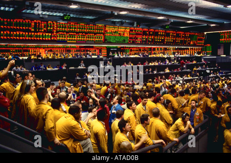 Il trading floor di Chicago Mercantile Exchange Foto Stock