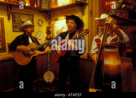 Syd maestri e i piloti swing band, Syd Masters, piloti swing band, country music band, trio di Albuquerque, Bernalillo County, Nuovo Messico Foto Stock