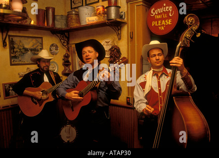 Syd maestri e i piloti swing band, Syd Masters, piloti swing band, country music band, trio di Albuquerque, Bernalillo County, Nuovo Messico Foto Stock