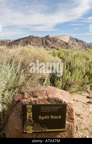 Split Rock Wyoming Registro Nazionale dei Luoghi Storici del Wyoming posto n. 103 Foto Stock