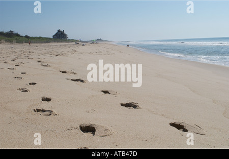 Wainscott ny 081001 beach lane in wainscott ny con kennedy casa sullo sfondo vicino all'associazione georgica Foto Stock