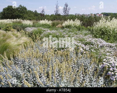 Aiuola sul Federal Garden Exhibition 2007 a Gera e Ronneburg, Germania, Ronneburg Foto Stock