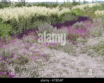 Aiuola sul Federal Garden Exhibition 2007 a Gera e Ronneburg, Germania, Ronneburg Foto Stock