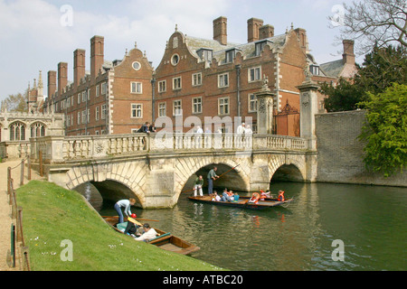 Il Bridge St John s College di Cambridge Foto Stock