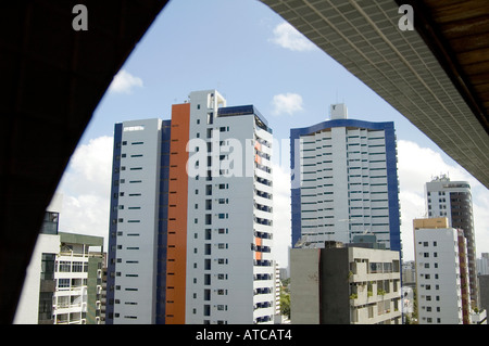 Boa Viagem skyline di Recife Pernambuco Brasile America del Sud Foto Stock