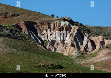 Spagna Andalusia Colorado Canyon come la formazione rocciosa vicino a Ronda Foto Stock