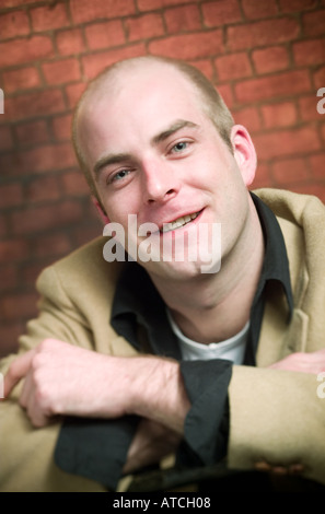 Ritratto di uomo caucasico Foto Stock