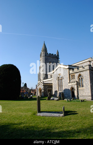 Chiesa parrocchiale di St Mary s vecchio Amersham Buckinghamshire Inghilterra Foto Stock