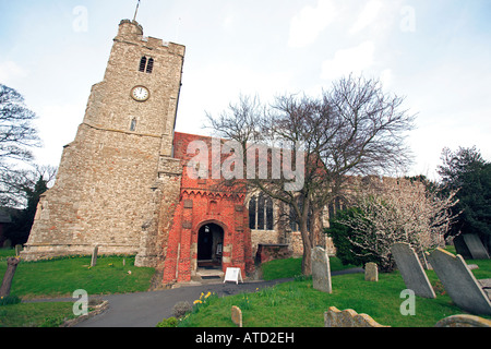 Regno Unito rayleigh essex la chiesa della Santa Trinità Foto Stock