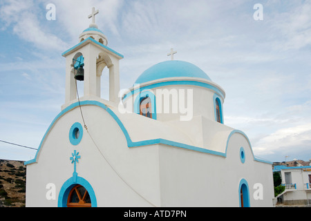 Chiesa Greco Ortodossa sull isola di Lipsi, isole Dodecanesi, Grecia Foto Stock