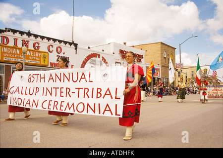 Sabato Parade Gallup Inter Tribal Indian Ceremonial Gallup New Mexico Foto Stock