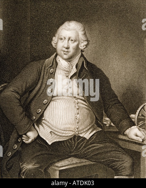 Sir Richard Arkwright, 1732 - 1792. Inglese industriale tessile e inventore. Foto Stock