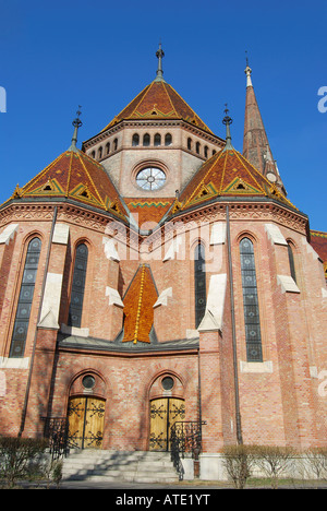 Chiesa calvinista, Buda Castle Hill, Budapest, Repubblica di Ungheria Foto Stock
