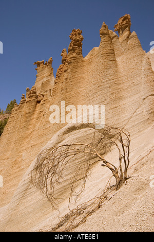 Il Paisaje Lunar noto come il paesaggio lunare Tenerife Canarie Spagna Foto Stock