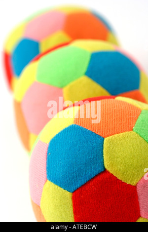 Le sfere di soffice per neonati Foto Stock