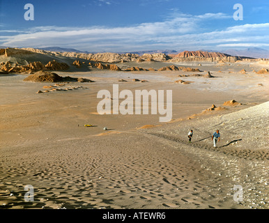 Deserto di Atacama Cile Valle de la Luna o la Valle della Luna vicino a San Pedro de Atacama Foto Stock