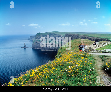 Scogliere di Moher County Clare Repubblica di Irlanda Foto Stock