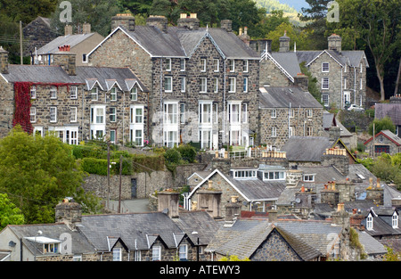 Vista sulla città di Dolgellau Gwynedd North Wales UK Foto Stock