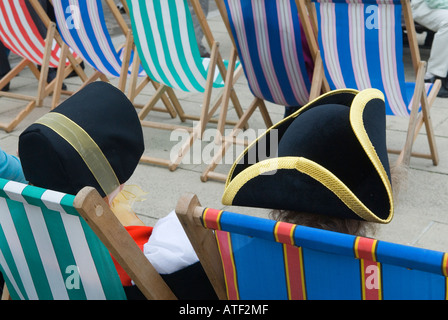 Coppia al National Town Criers Championship Hastings East Sussex England 2006 2000s UK HOMER SYKES Foto Stock