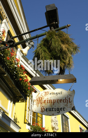 Vienna, vino tradizionale ristorante "Heuriger" a Grinzing, Reinprecht Foto Stock