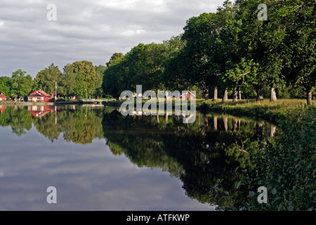 Canal di prima mattina Foto Stock