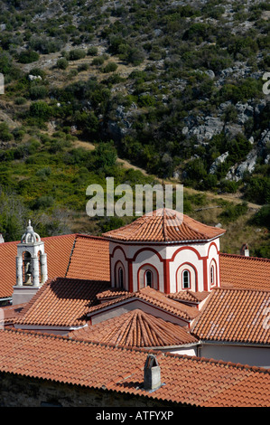 Il monastero di 'Megali Panaghia' a Samos Island, Grecia. Foto Stock