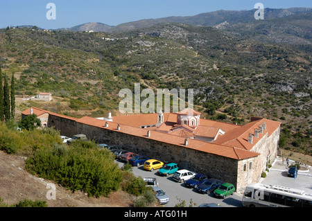 Il monastero di 'Megali Panaghia' a Samos Island, Grecia. Foto Stock