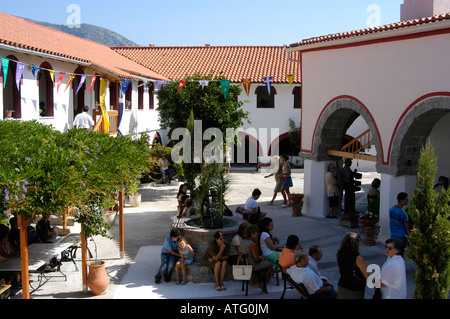 Il monastero di 'Megali Panaghia' a Samos Island, Grecia. Foto Stock