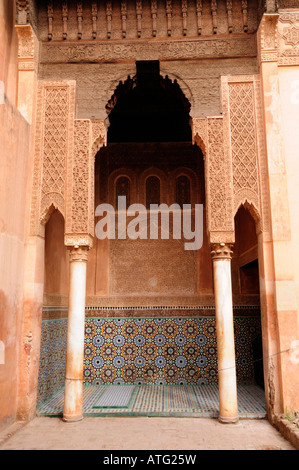 Tombe Saadiane Marrakech marocco Foto Stock