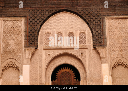 Ali ben Youssef Medersa, Marrakech marocco Foto Stock