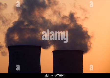 La stazione di alimentazione delle torri di raffreddamento, Didcot, Regno Unito Foto Stock