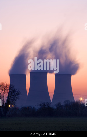 La stazione di alimentazione delle torri di raffreddamento, Didcot, Regno Unito Foto Stock