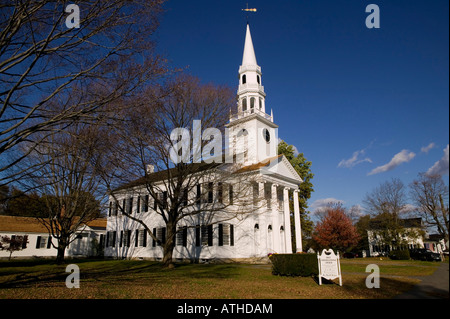 La prima chiesa congregazionale Litchfield Connecticut USA AUTUNNO 2006 Foto Stock