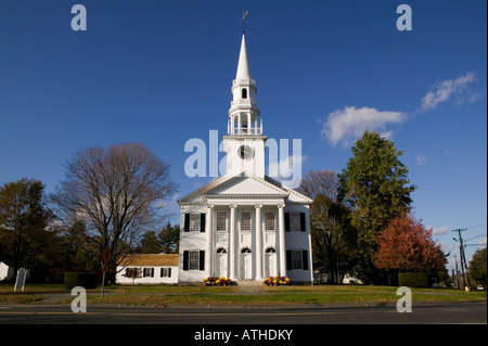 La prima chiesa congregazionale Litchfield Connecticut USA AUTUNNO 2006 Foto Stock