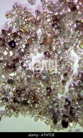 Diamanti grezzi, intonso, Tortiya, Costa d'Avorio (Costa d'Avorio) Foto Stock