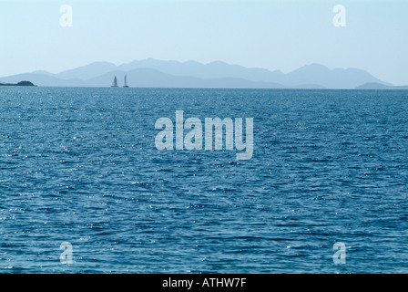 Delle Isole Whitsunday del Queensland australiano australia mare spiaggia airlee queensland Proserpina Airlee Beach Australia australian vicino Foto Stock