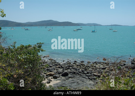 Spiaggia airlee queensland Proserpina Airlee Beach Australia australian vicino whitsunday island east coast airlee beach queensland Foto Stock