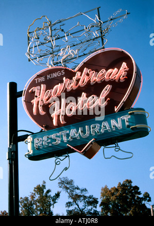 Heartbreak Hotel vicino a Graceland, Mephis Foto Stock