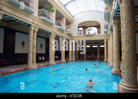 Gellert bagni termali Gellert Hill, Buda, Budapest, Repubblica di Ungheria Foto Stock