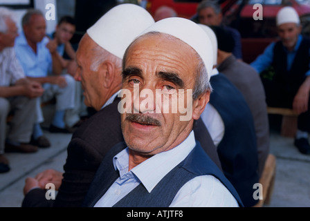 Il Portrait di un albanese uomo musulmano Foto Stock