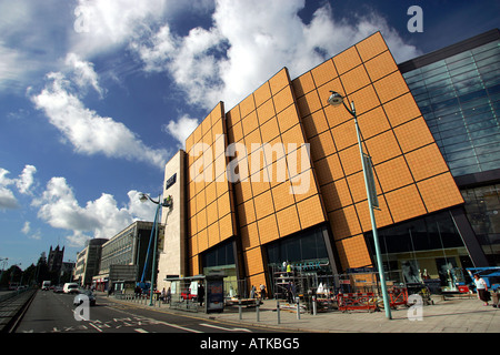 Architettura moderna a rivalorizzare i Draghetti Circus Shopping Centre in Plymouth, DEVON REGNO UNITO Foto Stock