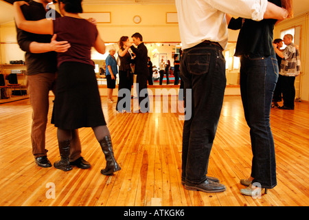 Ballerini di tango a Reykjavik. Foto Stock