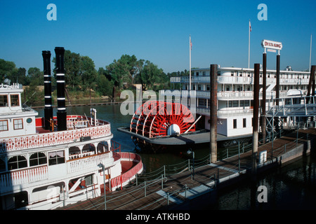 Hotel Delta King Riverboat / Sacramento Foto Stock