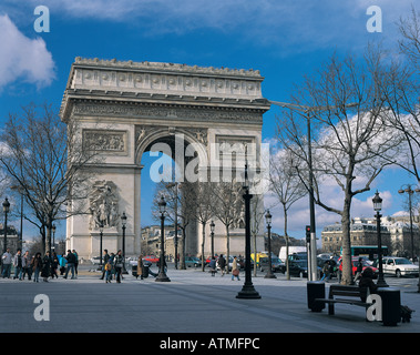 Arc de Triomphe Paris Francia Foto Stock